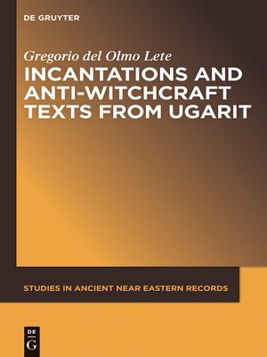 cover image of Incantations and Anti-Witchcraft Texts from Ugarit